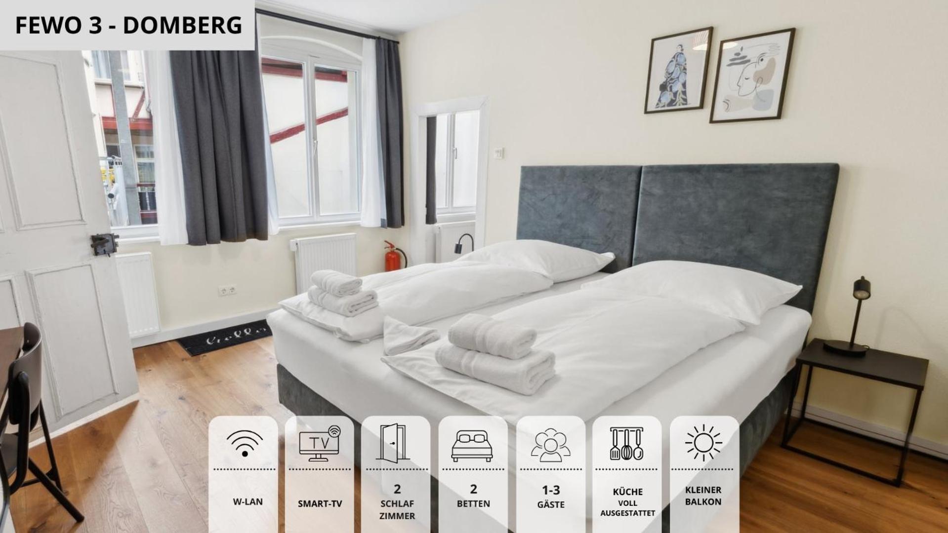 Neu Kapapart15 - 6 Schoene Fewos Mit Einbaukueche, Bad Und Balkon In Der Altstadt Auf Bambergs Insel 外观 照片